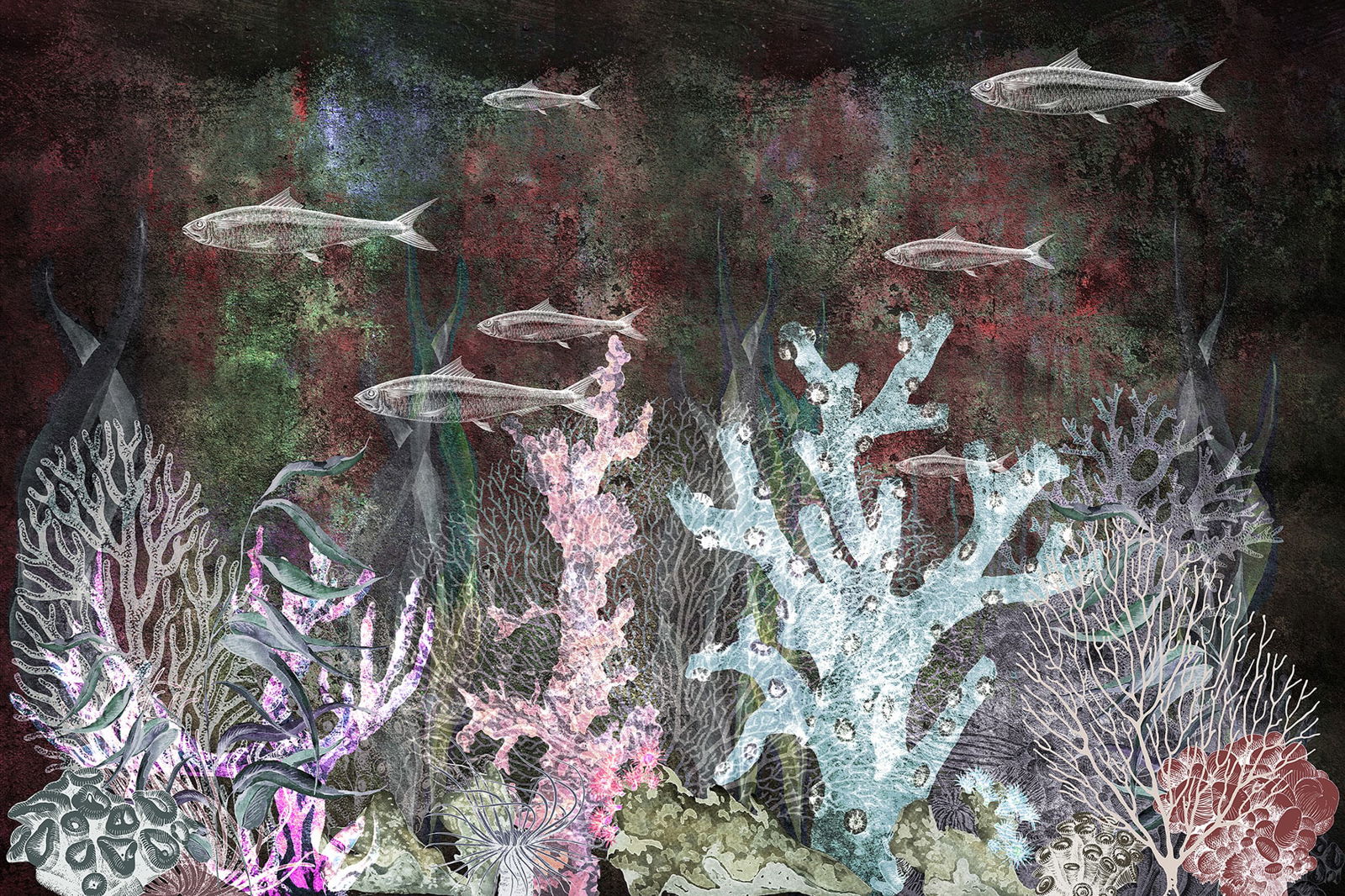 Papel pintado Coral 02 by Instabilelab