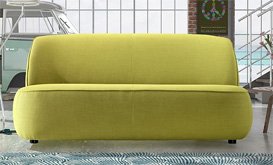Sofá tapizado de diseño único Gongo