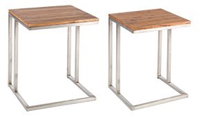 Set 2 mesas de rincón modernas Halti