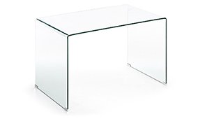 Mesa escritorio Burano cristal transparente