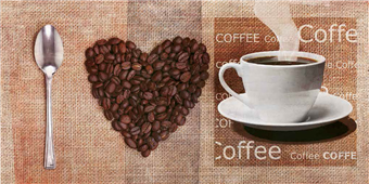 Cuadro canvas i love coffee