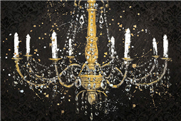 Cuadro canvas grand chandelier black