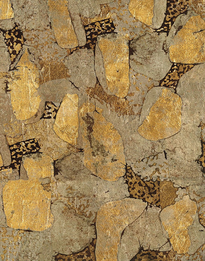 Cuadro canvas piedra dorada II