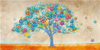 Cuadro canvas tree of peace