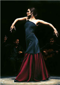 Cuadro canvas encantado por flamenco