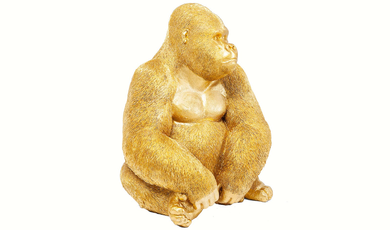 Figura decorativa oro Gorila