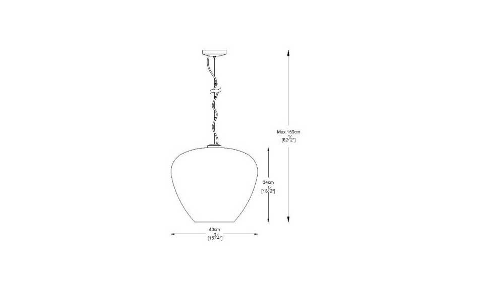 Lámpara de techo Apple Glass