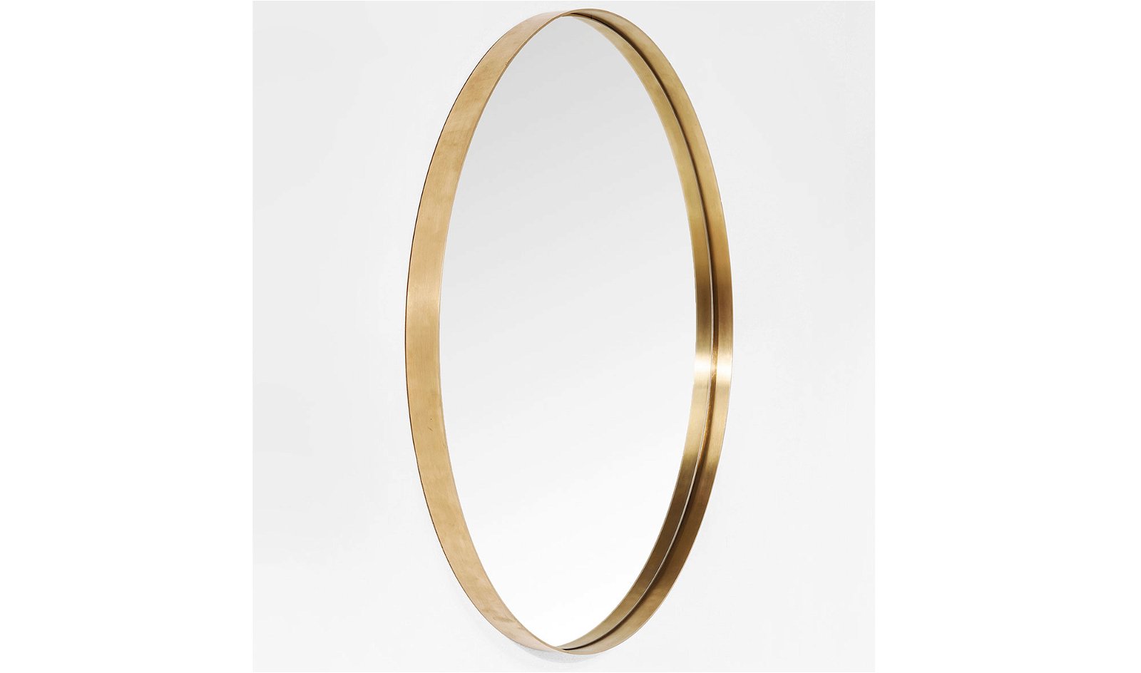 Espejo redondo curve Brass