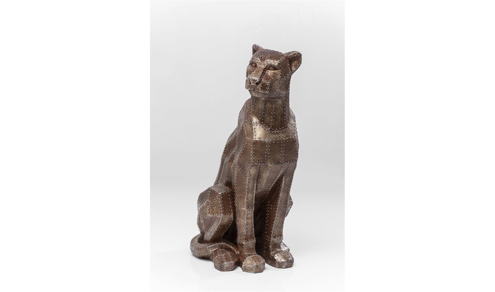 Figura decorativa Sitting Cat Rivet cobre