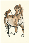 Cuadro canvas sketchy horse V