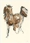 Cuadro canvas sketchy horse VI