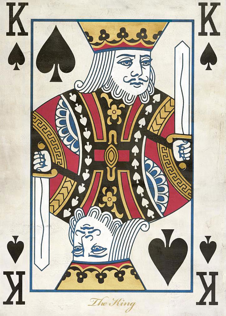 Cuadro canvas king of spades