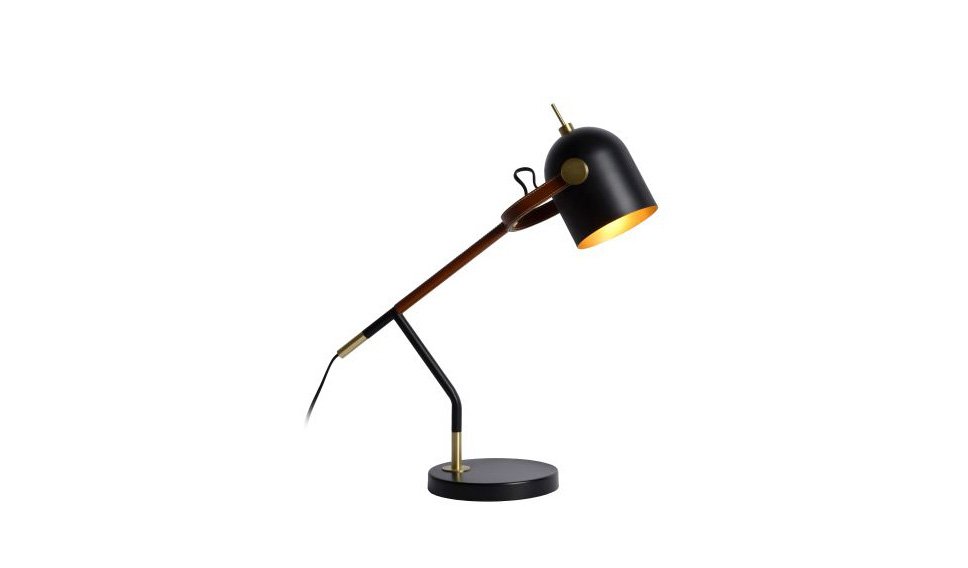 Lámpara de escritorio negra Wailon