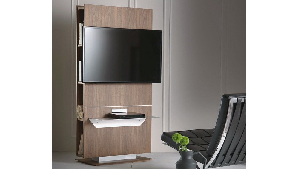 Mueble de tv giratorio con estantería Lounge by Pacini e Cappellini