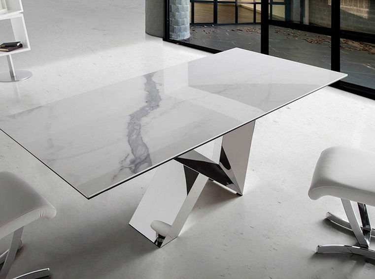 Mesa de comedor de diseño porcelánica Ruder