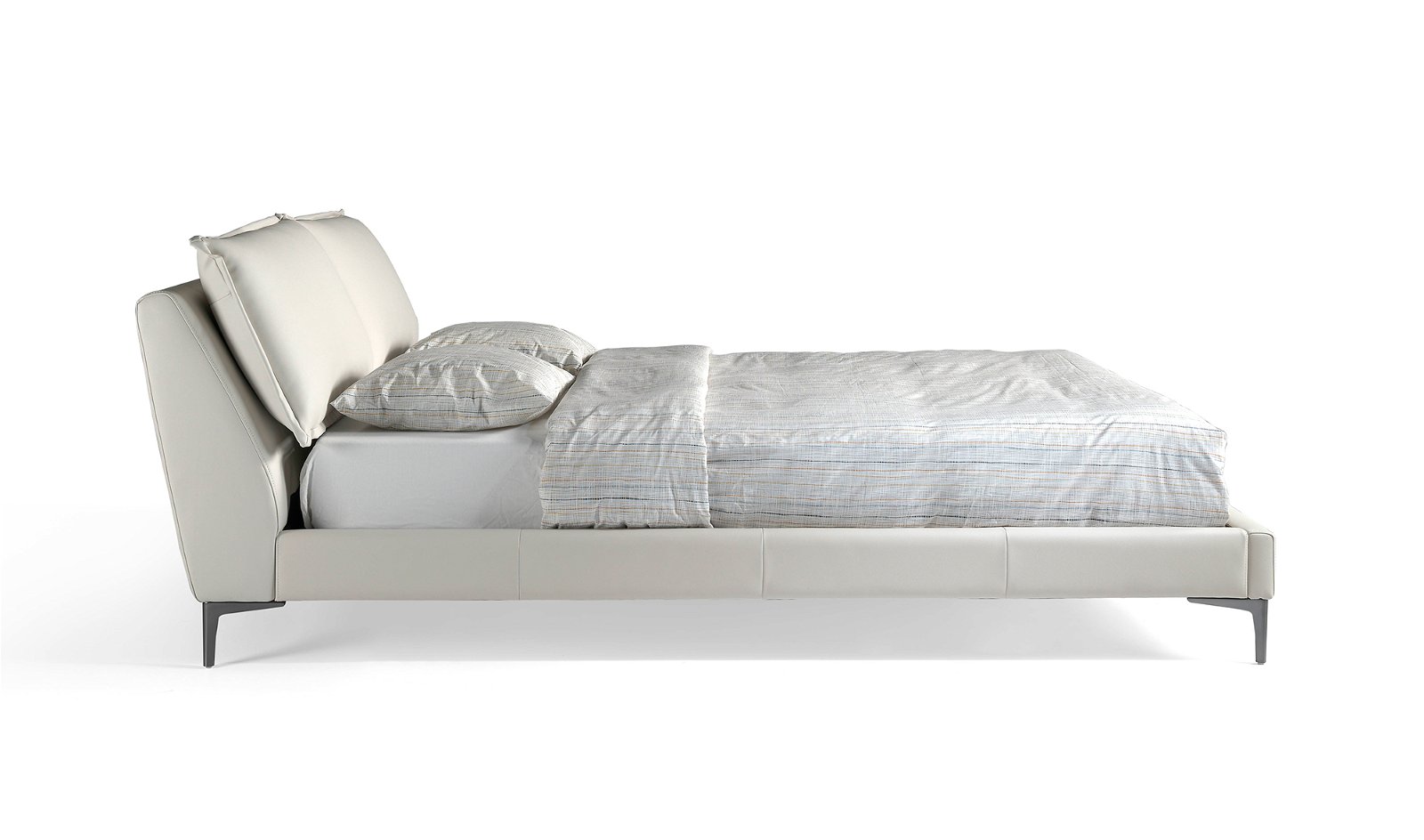 Cama moderna elevable tapizada Rinaldi para colchón 160x200