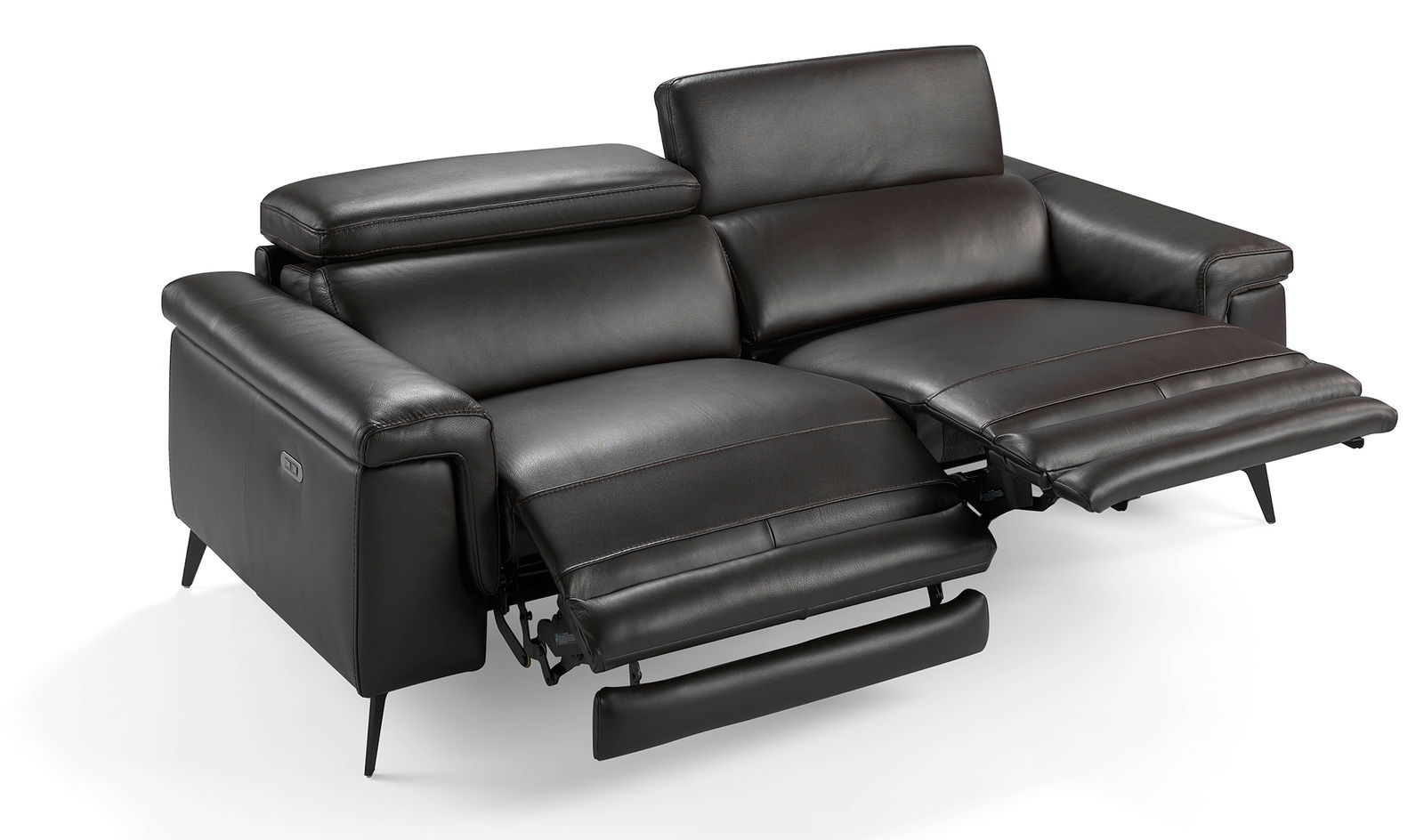 Sofá relax moderno piel y abeto framura