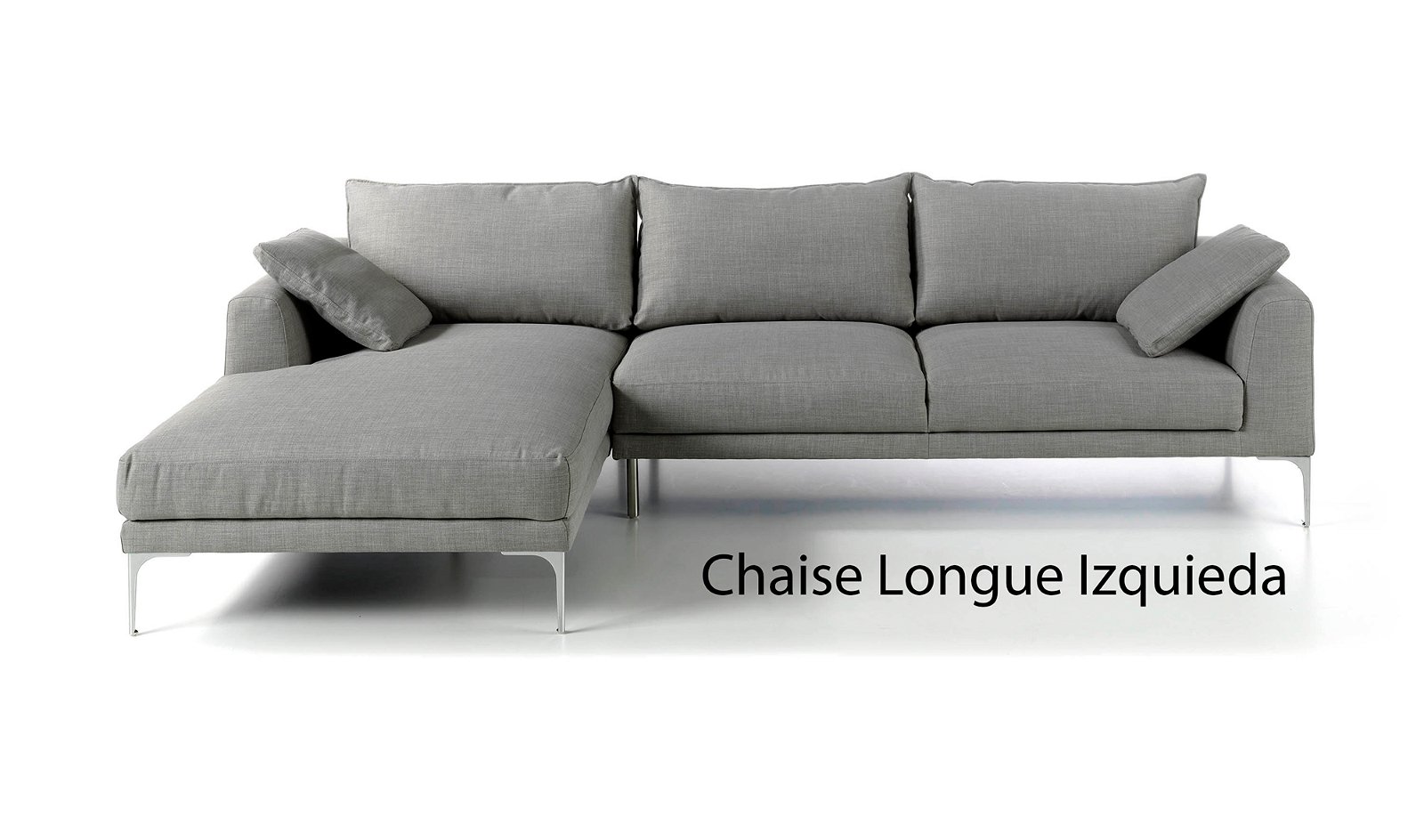 Sofá con chaise longue moderno tapizado y Compiano