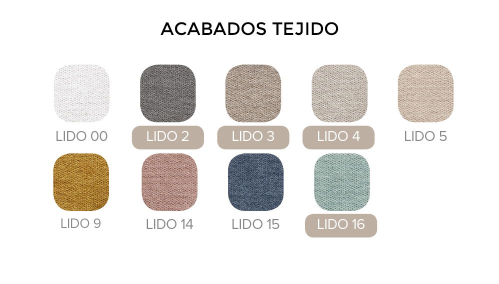 Canapé tapizado elevable modelo 1500