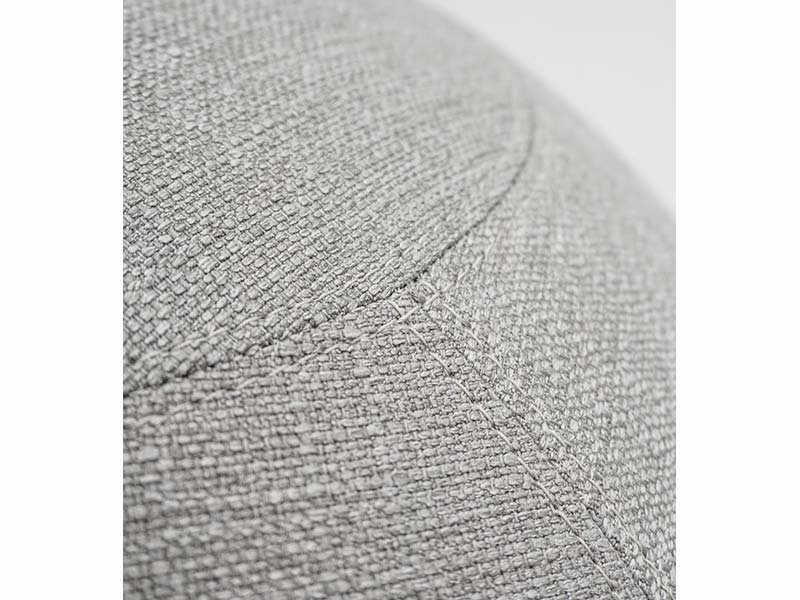 Puff redondo tapizado gris claro Bloon