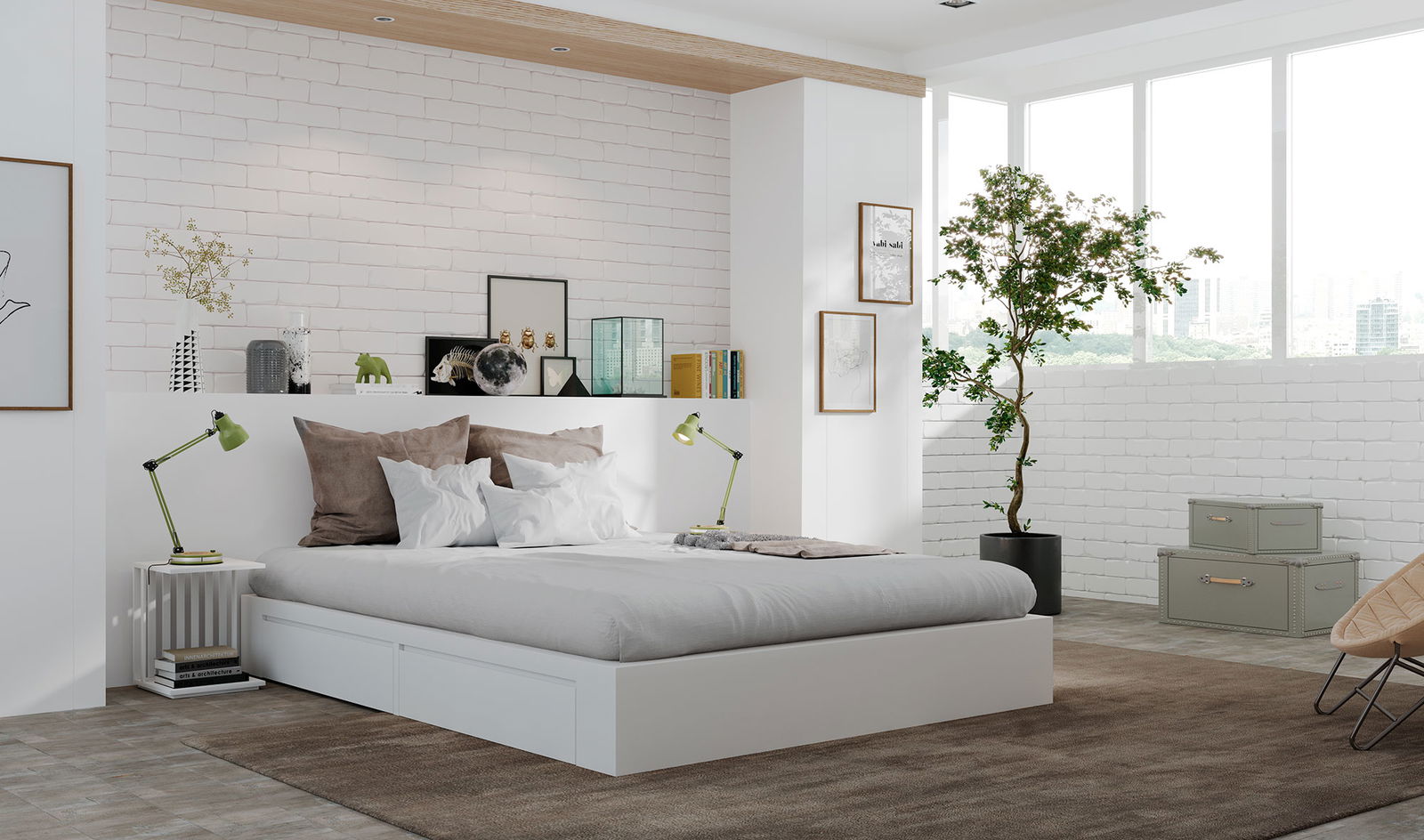 Cama 4 cajones nórdica Finlandjap