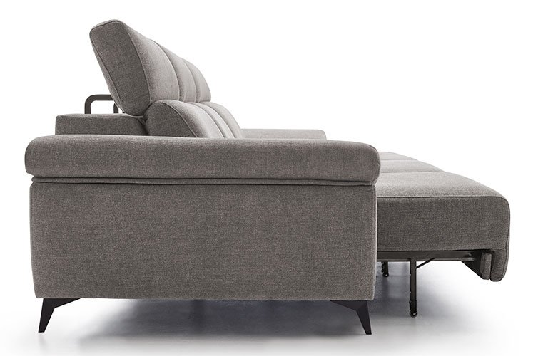 Sofá tapizado con chaise longue relax Noopi
