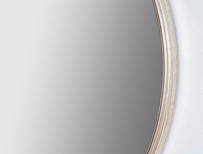Espejo clásico círculo oro