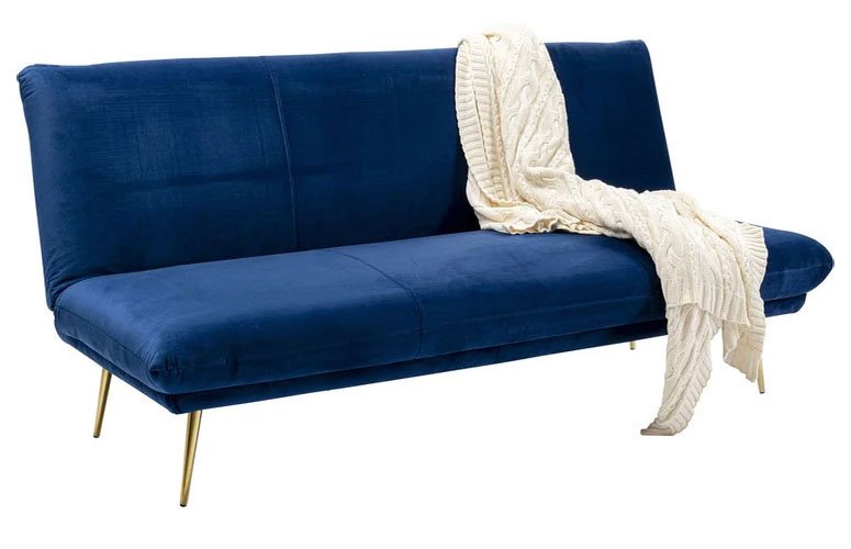 Sofá tapizado cama Soda azul
