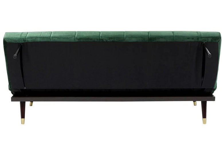 Sofá  cama tapizado verde Whisky