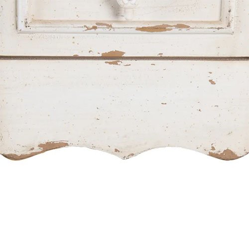 Consola vintage blanco rozado con dos cajones