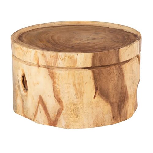 Mesa de centro de madera de suar natural