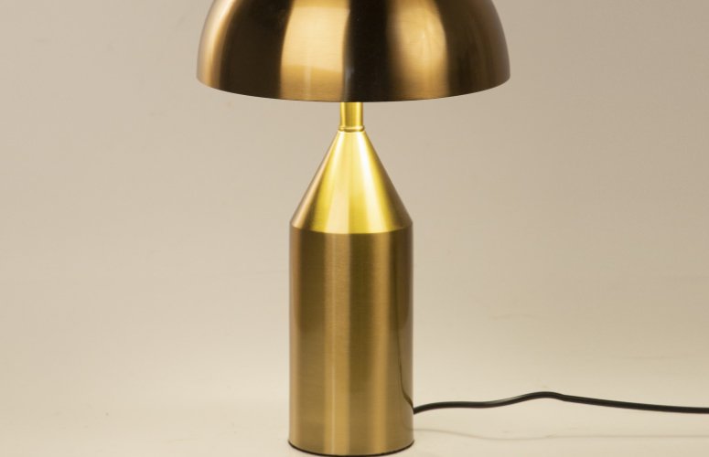 Lámpara sobremesa Hayward metal dorado