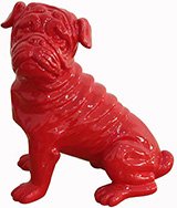 SKADI Bulldog rojo sentado