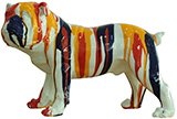 LOKI Bulldog tricolor de poliresina