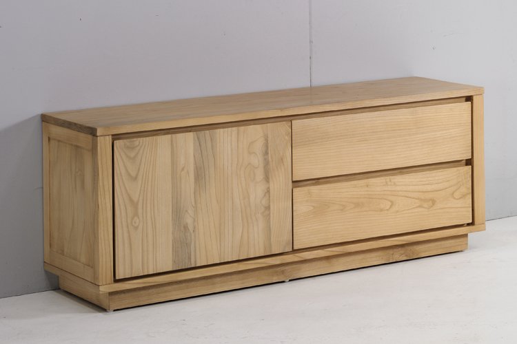 Mueble de TV nórdico de madera Fiordo