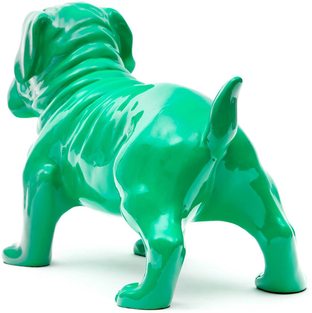 THOT Bulldog verde de poliresina