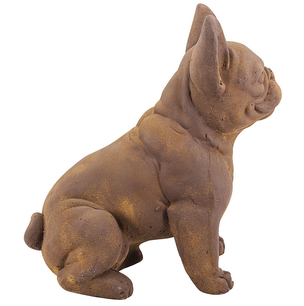Figura decorativa bulldog sentado
