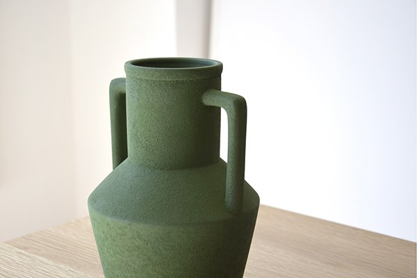 Vasija cerámica verde