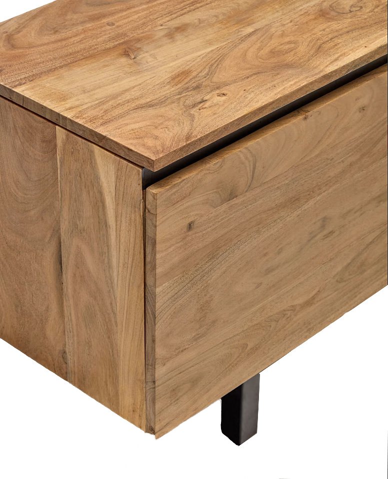 Mueble TV madera maciza de acacia Uxue