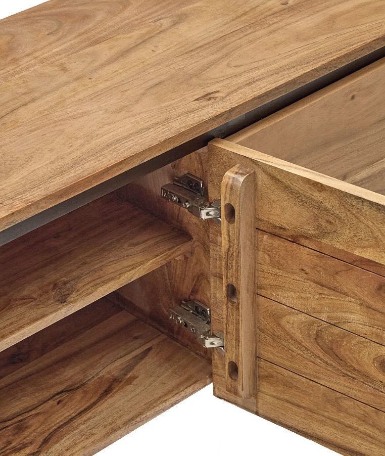 Mueble TV madera maciza de acacia Uxue