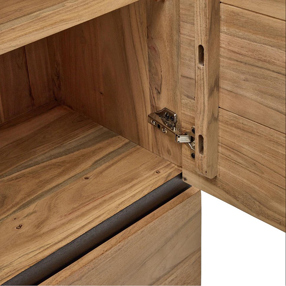 Aparador 4 puertas madera maciza de acacia Uxue