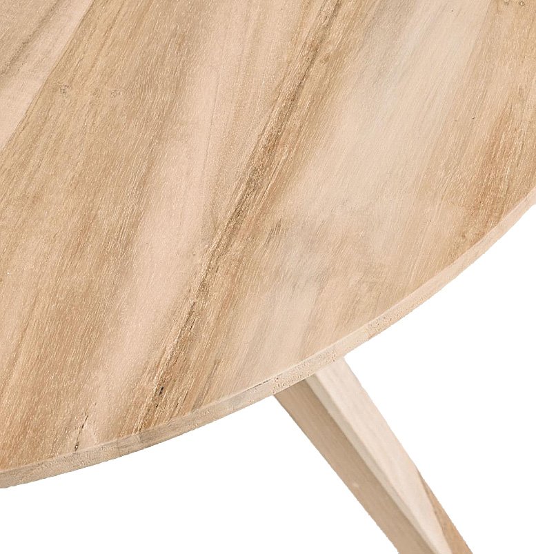 Mesa redonda madera maciza teca Maial