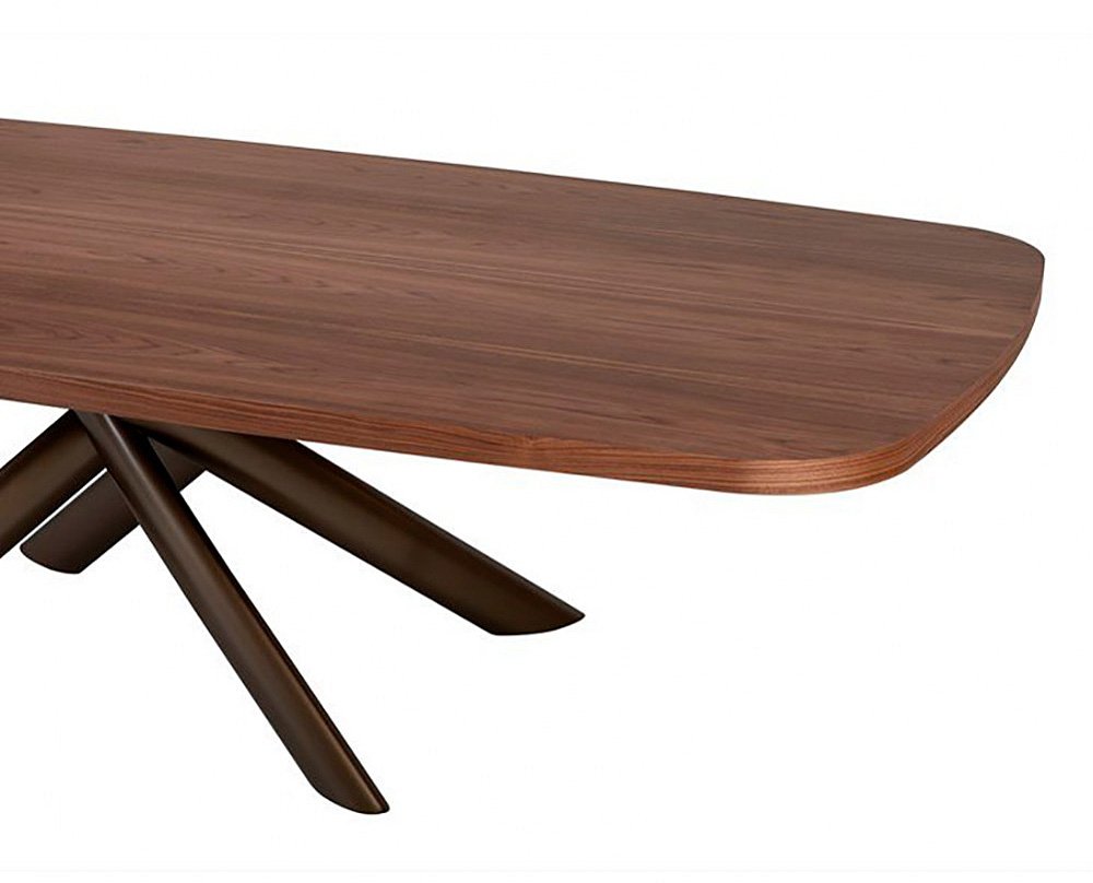 Mesa de comedor redondeada madera Style
