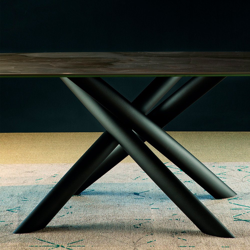 Mesa de comedor redondeada madera Style