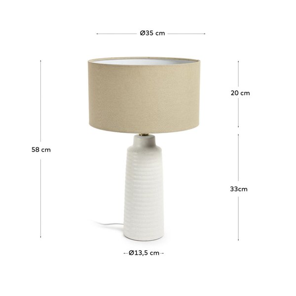 Lámpara de sobre mesa Mijal cerámica