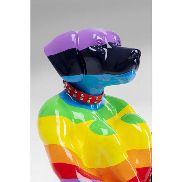Figura decorativa Perro sentado Arco iris Kare