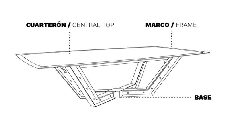 Mesa comedor de diseño extensible Magerit