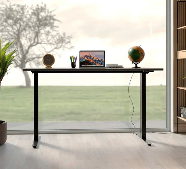 Mesa de escritorio elevable negra Smart