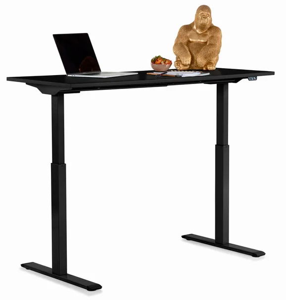 Mesa de escritorio elevable negra Smart