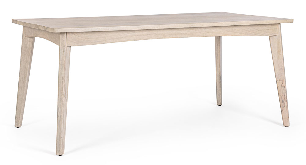 Mesa de comedor rectangular madera natural Sahana